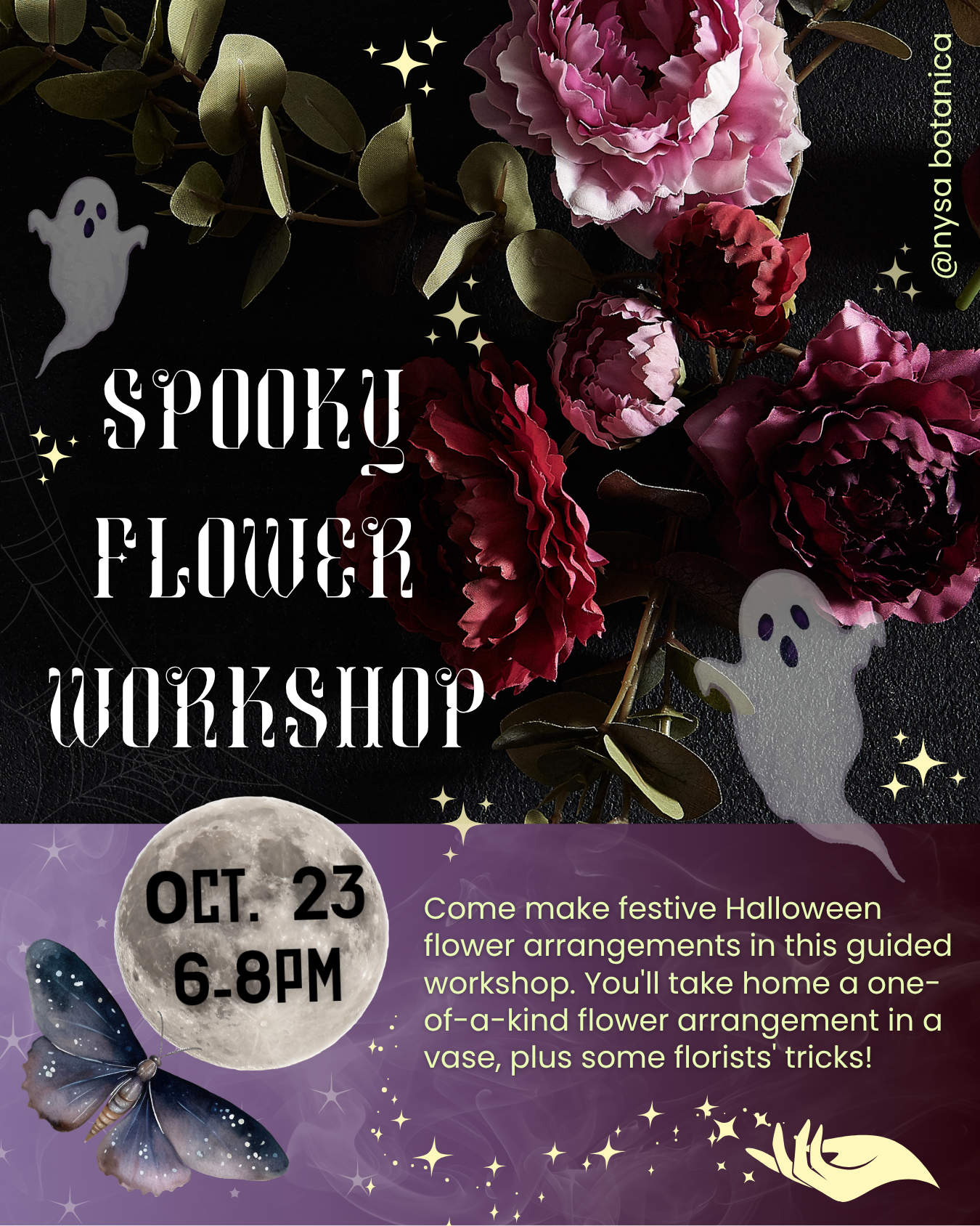 Spooky Flower Arrangements
