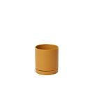 Romey Pot with Saucer - 4.25" Orange