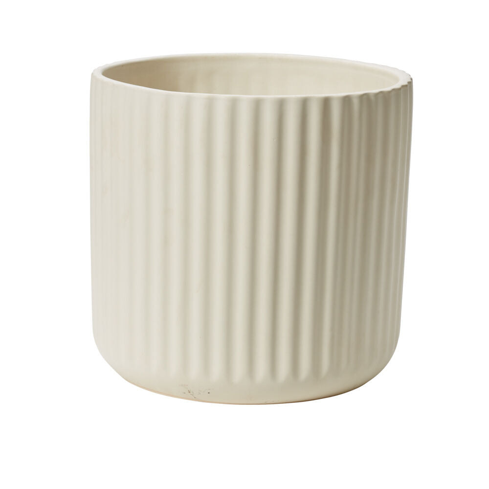 Beam Pot - Off White - 10" - Tall