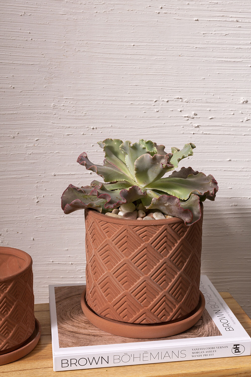 Mittani Pot with Saucer- 7"