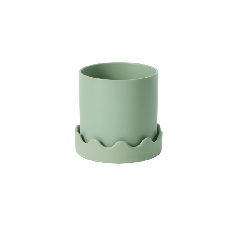 Pissaro Pot with Saucer - 7"