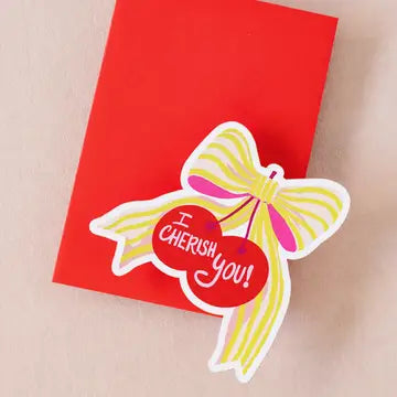 Card - Cherish Bow